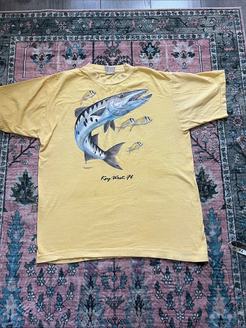 Vintage 90s Barracuda Fishing T-Shirt